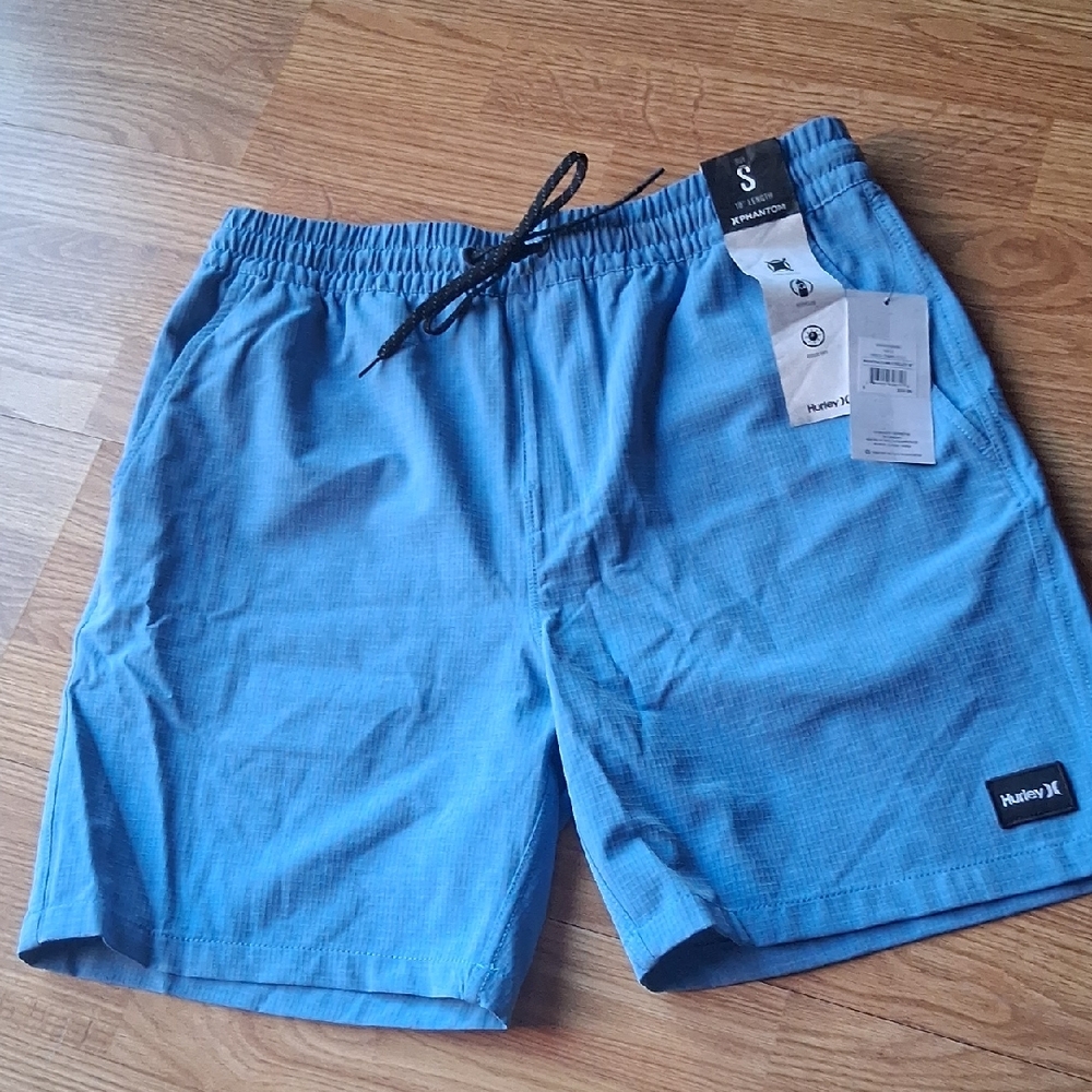 Hurley NWT Mens Phanton 18" Volley Shorts, Trunks blue MSRP $55